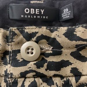 Obey Leopard Print pants